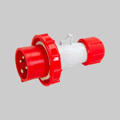 Spina Mobile Industriale Ip67 380 V 16A 3P+T 380 - 415V - Made In Italy