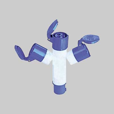 Moltiplicatore Industriale 220V Spina 2P+T 16A 3 Prese 2P+T 16A