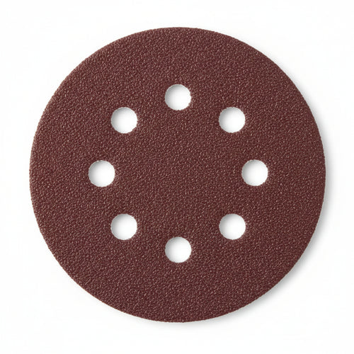 Dischi Carta Abrasiva Forata Con Velcro Per Rotorbitali Ø Mm.125- - Grana 60 Blister Da Pz.10 - 1 Blister Makita