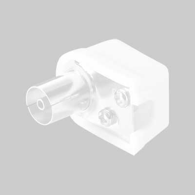 Presa Coassiale Tv A 90 ° Ee ? 95 Mm