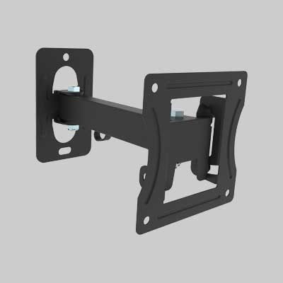 Supporto A Parete Per Tv Due Snodi '13-28' Per Schermi Da 13 A 28