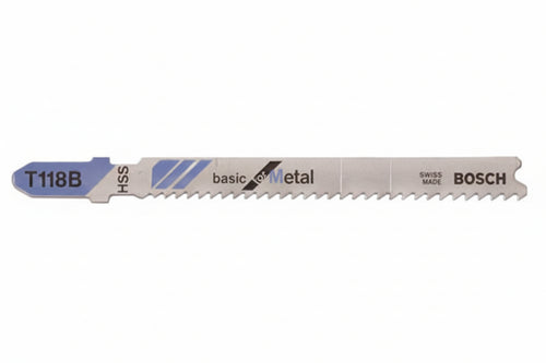 Lama Per Seghetto Alternativo Per Metallo (T118B)- - Lama Mm.50, Blister Da Pz.5 - 1 Blister Bosch