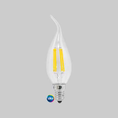Lampada Led A Filamento Mod. 'Colpo Di Vento' 4W - E14 - 400Lm - 2700K
