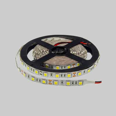 Strisce Led '5050' 12V - Ip20 - 6000K - Rotolo 5 Metri