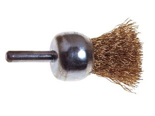 Spazzola A Pennello Fili Acciaio- - Ø Mm.25 Codolo Mm.6 Per Trapano Pg 478.00 - 5 Blister Pg