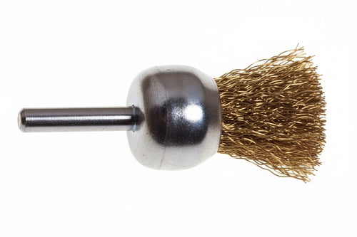 Spazzola A Pennello Fili Acciaio- - Ø Mm.25 Codolo Mm.6 Per Trapano Pg 478.00 - 5 Blister Pg