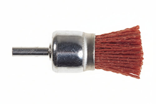 Spazzole A Pennello In Nylon Abrasivo Arancio- - Ø Mm.25 Codolo Mm.6 Grana 80 Pg 497.45 - 1 Blister Pg