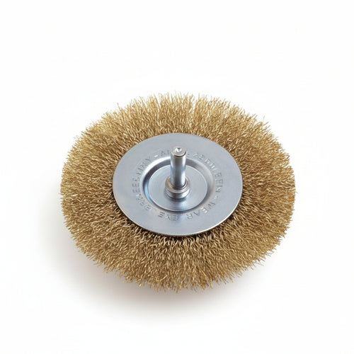 Spazzola A Disco Circolare Fili Acciaio Per Trapano- - Ø Mm.75 Codolo Mm.6 Pg 470.00 - 5 Blister Pg