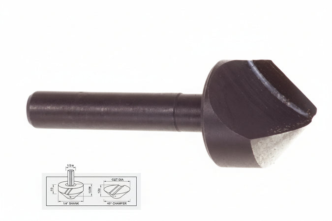 Fresa A Svasare Per Legno- - Ø Mm.16 Codolo Mm.6 Pg 377.00 - 5 Blister Pg