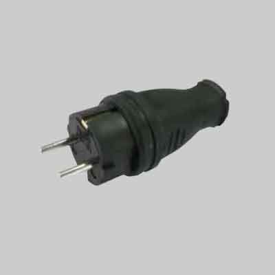 Spina Mobile Schuko 16A In Gomma Ideal Star 2P+T - Ideal Star