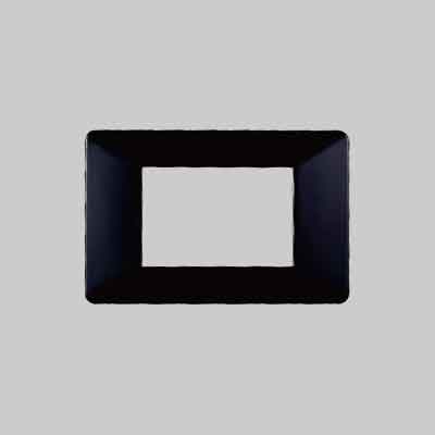 Placca Coprinterruttori Nera 'Starlight' 3 Moduli - Elettroit