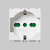 Presa Italiana/Tedesca 'Plana' Vimar 10/16A 250V 2P+T - Col. Bianco - Vimar