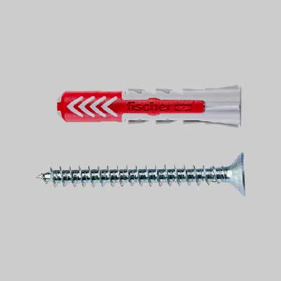 Tassello Con Vite 'Duopower' 6S - Ø 6X30 Mm - Vite 4,5X40 Mm - 100 Pezzi- Fischer