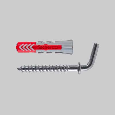 Tassello 'Duopower' Con Gancio Corto 6/8 - Ø 6X30 Mm - 25 Pezzi- Fischer