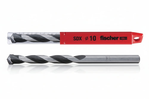 Punte Super Dx Per Marmo-Granito-Porfido-Pietra- - Ø Mm.18X160 Codolo Ridotto Mm.10 - 1 Blister Fischer