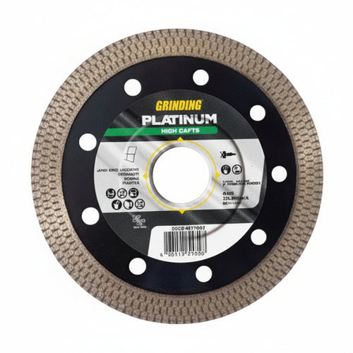 Dischi Diamantati Platinum Thin Gres+ Per Gres Ø Mm.115 Ø Mm.115X1,4 Foro 22,23 Corona Continua Grinding