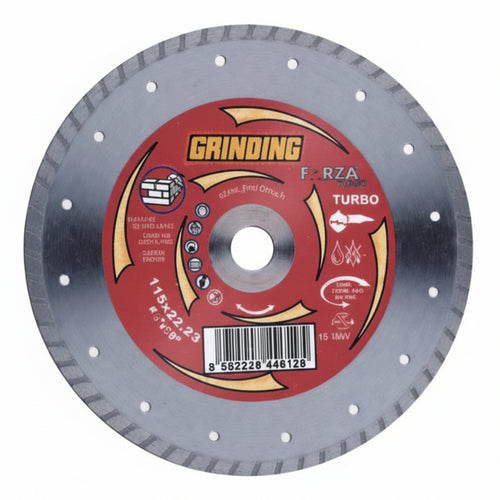 Dischi Diamantati Universali Per Materiali Da Costruzione Ø Mm.230- - Ø Mm.230X2,6 Foro 22,2 Corona Continua - 1 Blister Grinding