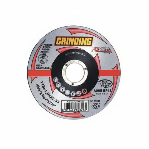 Dischi Da Taglio Sottile Centro Piano Per Ferro/Inox Forza Ø Mm.115- - Ø Mm.115X1,0 Foro 22,2 Da Taglio Per Ferro/Inox - 55 Pezzi Grinding