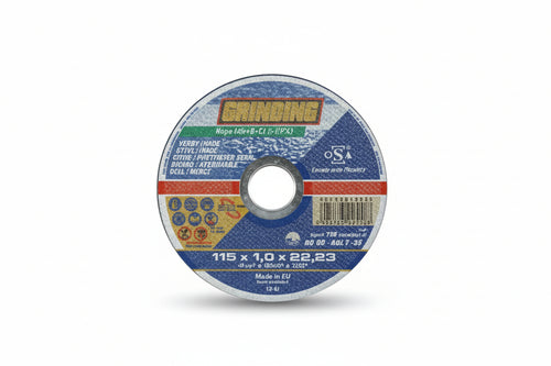 Dischi Da Taglio Sottile Centro Piano Per Ferro/Inox- - Ø Mm.115X1,0 Foro 22,2 Da Taglio Per Ferro/Inox - 50 Pezzi Grinding