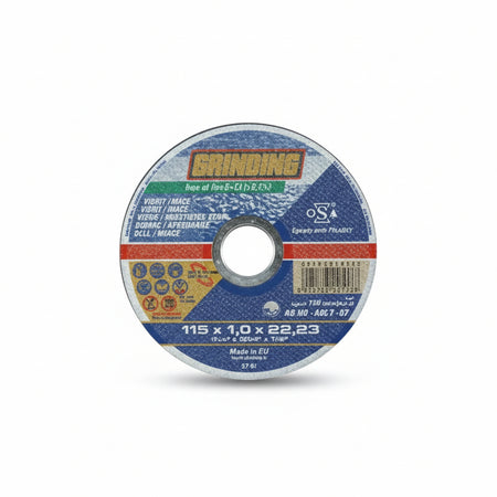 Dischi Da Taglio Sottile Centro Piano Per Ferro/Inox- - Ø Mm.115X1,6 Foro 22,2 Da Taglio Per Ferro/Inox - 50 Pezzi Grinding