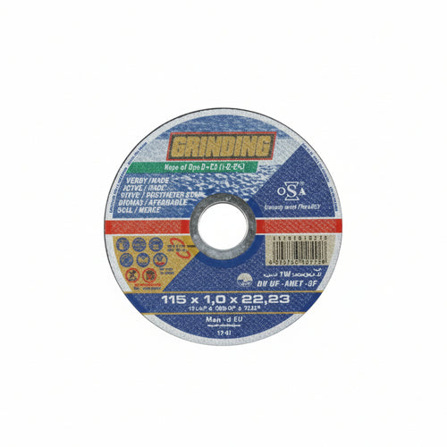 Dischi Da Taglio Sottile Centro Piano Per Ferro/Inox- - Ø Mm.125X1,0 Foro 22,23 Da Taglio Per Ferro/Inox - 50 Pezzi Grinding