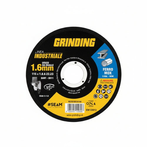 Dischi Da Taglio Sottile Per Ferro/Inox Linea Industriale- - Ø Mm.125X1,0 Foro 22,2 Da Taglio Per Ferro/Inox - 100 Pezzi Grinding