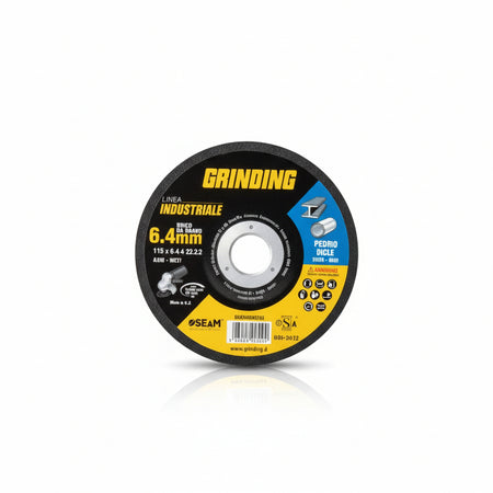 Dischi Da Sgrosso Per Ferro/Inox Ø Mm.115 Linea Industriale- - Ø Mm.115X6,4 Foro 22,2 Da Sgrosso Per Ferro/Inox - 20 Pezzi Grinding