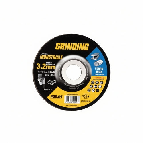 Dischi Da Taglio Centr Depresso Linea Industriale- - Ø Mm.125X3,2 Foro 22,2 Da Taglio Per Ferro/Inox - 40 Pezzi Grinding