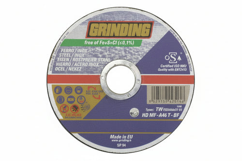 Dischi Da Taglio Sottile Centro Piano Per Ferro/Inox Ø Mm.230- - Ø Mm.230X1,9 Foro 22,2 Da Taglio Per Ferro/Inox - 25 Pezzi Grinding