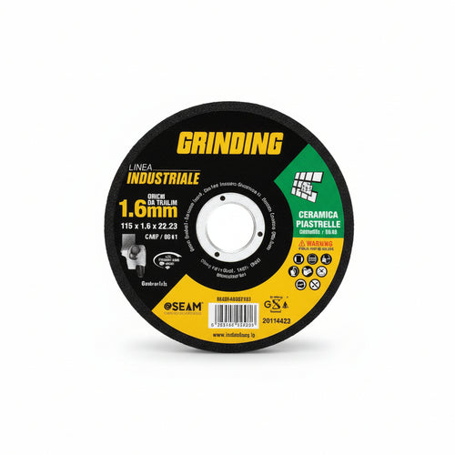 Dischi Da Taglio Sottile Per Ceramica Ø Mm.115 Linea Industriale- - Ø Mm.115X1,6 Foro 22,2 Da Taglio Per Ceramica - 80 Pezzi Grinding