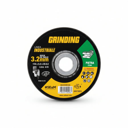 Dischi Da Taglio Per Pietra E Mat. Edilizio Ø Mm.115 Linea Industriale- - Ø Mm.115X3,2 Foro 22,2 Da Taglio Per Pietra - 40 Pezzi Grinding