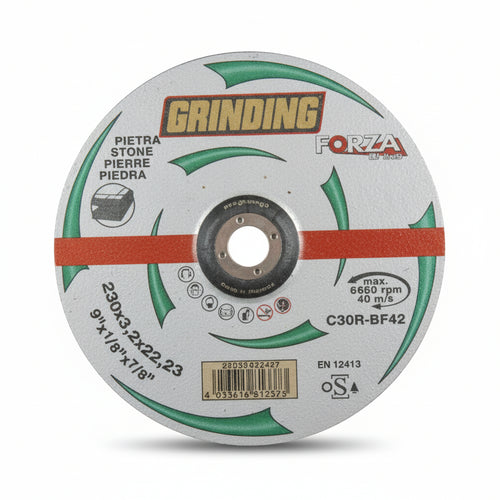Dischi Da Taglio Centro Depresso Per Marmo Forza Ø Mm.230- - Ø Mm.230X3,2 Foro 22,2 Da Taglio Per Marmo - 25 Pezzi Grinding