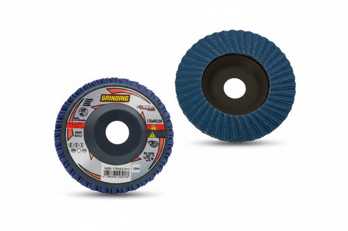 Dischi Lamellari Da Sgrosso Allo Zirconio Forza- - Ø Mm.115 Foro 22,2 Grana 80 - 10 Pezzi Grinding