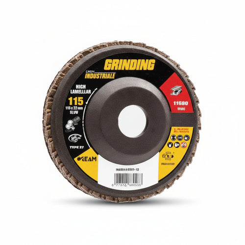 Dischi Lamellari Da Sgrosso Per Ferro Al Corindone- - Ø Mm.115 Foro 22,2 Grana 40 Da Sgrosso Per Ferro - 10 Pezzi Grinding