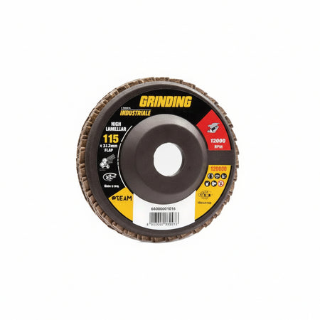 Dischi Lamellari Da Sgrosso Per Ferro Al Corindone- - Ø Mm.115 Foro 22,2 Grana 60 Da Sgrosso Per Ferro - 10 Pezzi Grinding