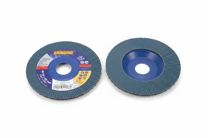 Dischi Lamellari Da Sgrosso Per Ferro Allo Zirconio- - Ø Mm.115 Foro 22,2 Grana 80 - 10 Pezzi Grinding