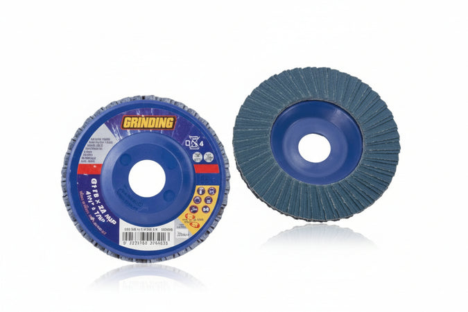 Dischi Lamellari Da Sgrosso Per Ferro Allo Zirconio- - Ø Mm.115 Foro 22,2 Grana 120 - 10 Pezzi Grinding