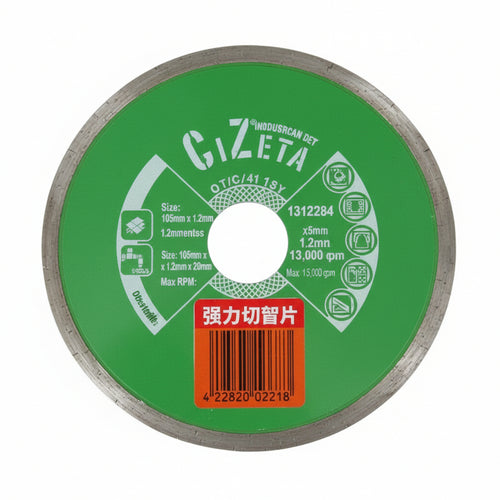 Dischi Diamantati Per Ceramica E Gres Ø Mm.115- - Ø Mm.115 Foro 22,2 - Art.Cz115 - 1 Blister Montolit
