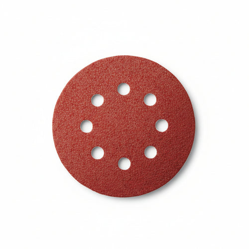 Dischi Carta Abrasiva Forata Con Velcro Per Rotorbitali Ø Mm.115- - Grana 60 Blister Da Pz.6 - 1 Blister Imperial