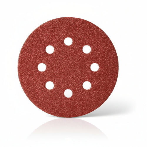 Dischi Carta Abrasiva Forata Con Velcro Per Rotorbitali Ø Mm.125- - Grana 40 Blister Da 6 Pz. - 1 Blister Imperial