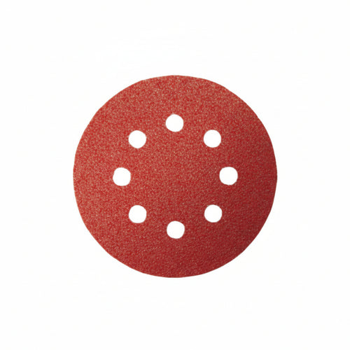 Dischi Carta Abrasiva Forata Con Velcro Per Rotorbitali Ø Mm.125- - Grana 80 Blister Da 6 Pz. - 1 Blister Imperial