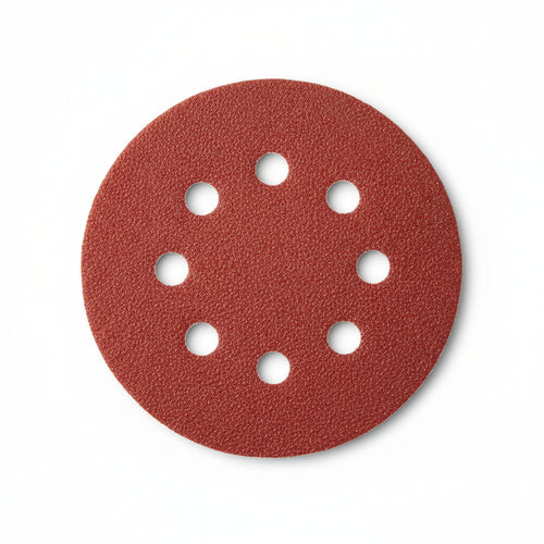 Dischi Carta Abrasiva Forata Con Velcro Per Rotorbitali Ø Mm.125- - Grana 80 Confezione Da 50 Pz. - 1 Confezione Imperial