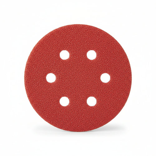 Dischi Carta Abrasiva Forata Con Velcro Per Rotorbitali Ø Mm.125- - Grana 100 Confezione Da 50 Pz. - 1 Confezione Imperial