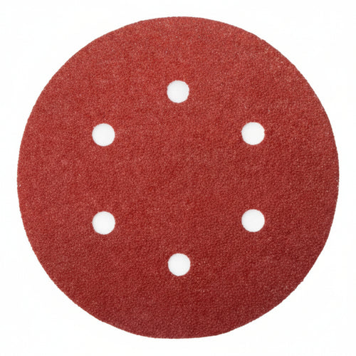 Dischi Carta Abrasiva Forata Con Velcro Per Rotorbitali Ø Mm.150- - Grana 240 Blister Da Pz.6 - 1 Blister Imperial