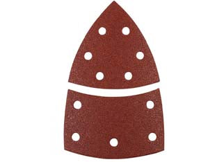 Fogli Carta Abrasiva Triangolari A Delta Con Velcro Forati- - Grana 40 Blister Da Pz.6 - 1 Blister Imperial