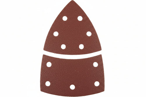 Fogli Carta Abrasiva Triangolari A Delta Con Velcro Forati- - Grana 80 Blister Da Pz.6 - 1 Blister Imperial