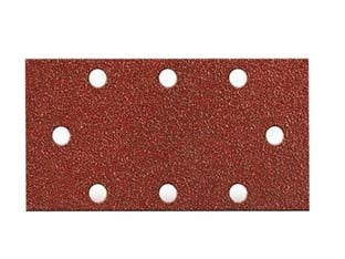 Fogli Carta Abrasiva Forata Con Velcro Per Levigatrici Fori A Circolo- - Grana 120 Blister Da Pz.6 - 1 Blister Imperial