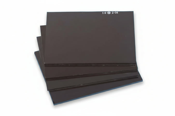 Vetri Per Maschere Di Protezione Inattinici Din11- - Mm.75X98 - 10 Pezzi