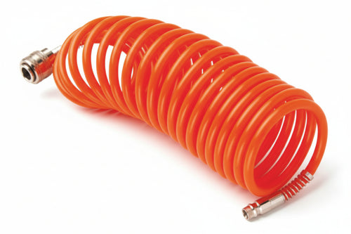 Tubo A Spirale Per Compressori Con Attacchi Rapidi Profilo Germania- - Ø Mm.6X8 Mt.15 - 1 Blister Excel