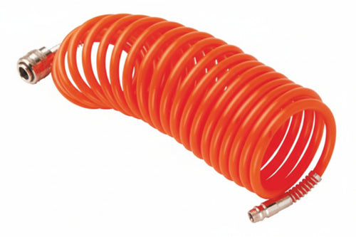 Tubo A Spirale Per Compressori Con Attacchi Rapidi Profilo Germania- - Ø Mm.6X8 Mt.30 - 1 Blister Excel